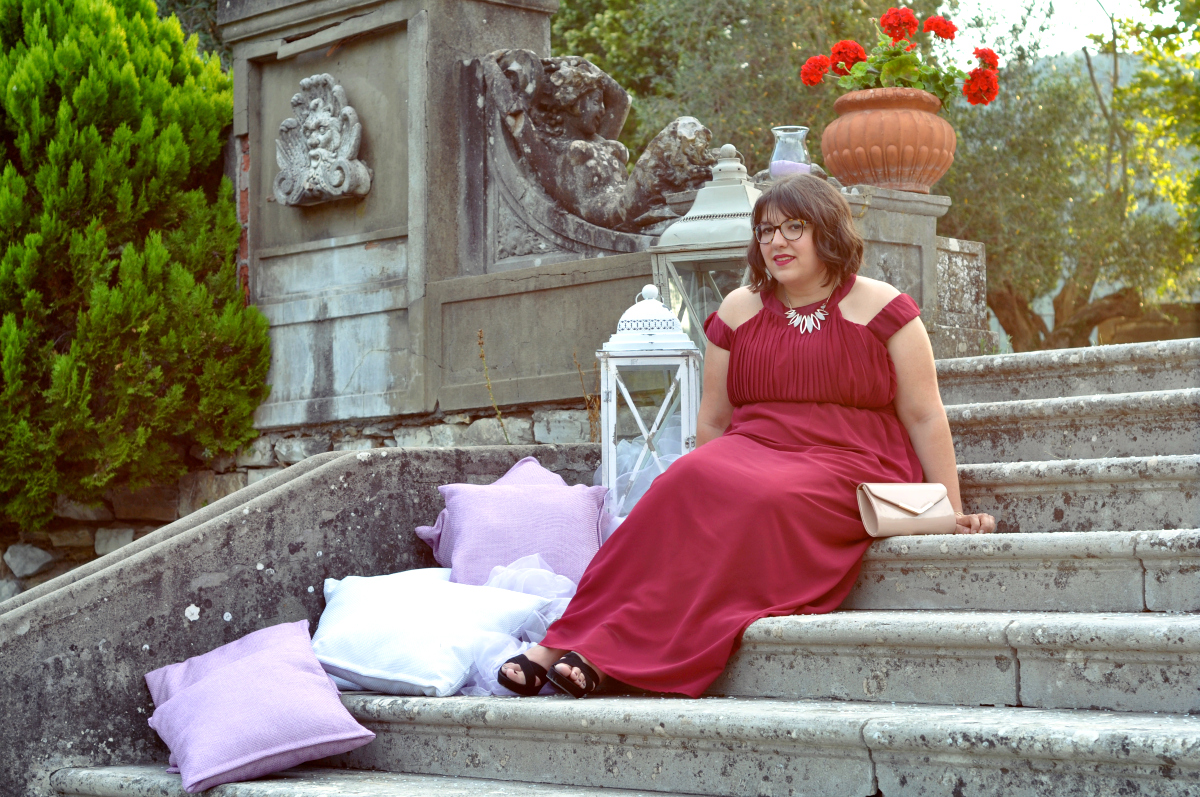 OUTFIT CURVY MATRIMONIO IL PRIMO VESTITO LUNGO NON SI SCORDA MAI The baG girl